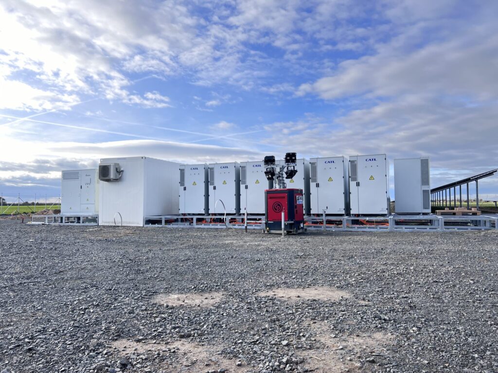 Battery energy storage system installation in Germany
